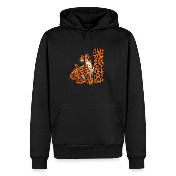 1 an Jeune Anniversaire Jaguar - Sweat à capuche Premium bio Homme - noir - Devant - Nico (187cm)