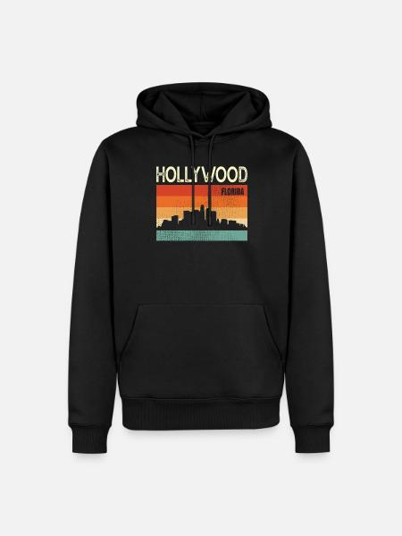 Hollywood - Men’s Premium Organic Hoodie - black