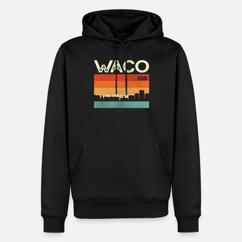 Waco - Sweat à capuche Premium bio Homme - noir