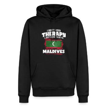 Malediven - Männer Premium Bio Hoodie - Schwarz - Vorne - Nico (187cm)
