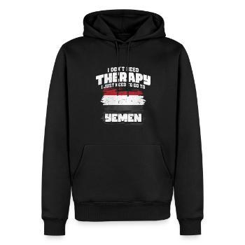 Jemen - Männer Premium Bio Hoodie - Schwarz - Vorne - Nico (187cm)