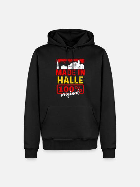 Kiel - Männer Premium Bio Hoodie - Schwarz