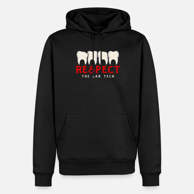 Cadeau de dentiste dentaire - Sweat à capuche Premium bio Homme - noir