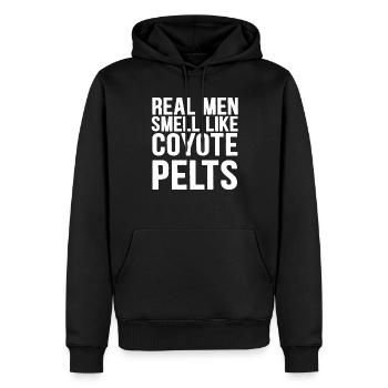 Kojotenjagd Kojote Geschenk - Männer Premium Bio Hoodie - Schwarz - Vorne - Nico (187cm)
