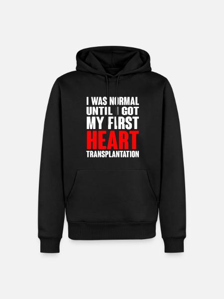 Open Heart Surgery Gift - Men’s Premium Organic Hoodie - black