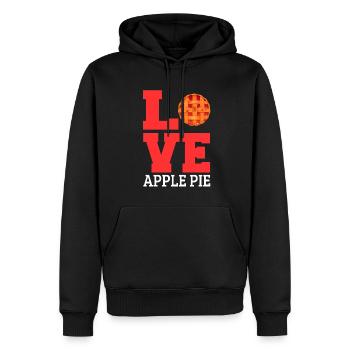 Apfelkuchen - Männer Premium Bio Hoodie - Schwarz - Vorne - Nico (187cm)