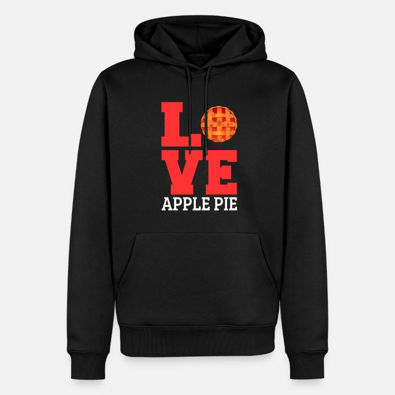Apfelkuchen - Männer Premium Bio Hoodie - Schwarz