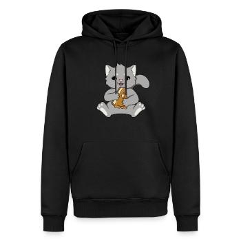 Apfelkuchen - Männer Premium Bio Hoodie - Schwarz - Vorne - Nico (187cm)