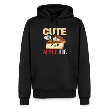 Apfelkuchen - Männer Premium Bio Hoodie - Schwarz - Vorne - Nico (187cm)