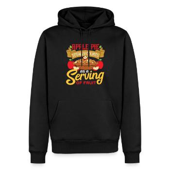 Apfelkuchen - Männer Premium Bio Hoodie - Schwarz - Vorne - Nico (187cm)