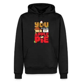 Apfelkuchen - Männer Premium Bio Hoodie - Schwarz - Vorne - Nico (187cm)