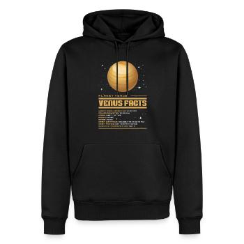 Venus - Männer Premium Bio Hoodie - Schwarz - Vorne - Nico (187cm)