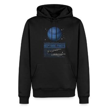 Neptun - Männer Premium Bio Hoodie - Schwarz - Vorne - Nico (187cm)