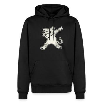 Once - Sweat à capuche Premium bio Homme - noir - Devant - Nico (187cm)