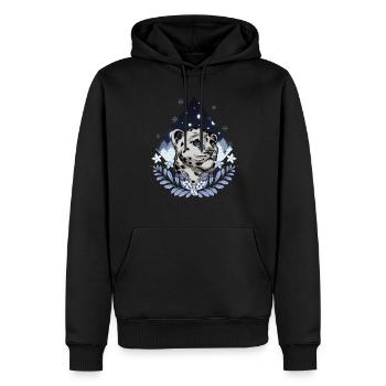 Once - Sweat à capuche Premium bio Homme - noir - Devant - Nico (187cm)