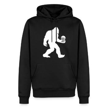 Popcorn - Männer Premium Bio Hoodie - Schwarz - Vorne - Nico (187cm)