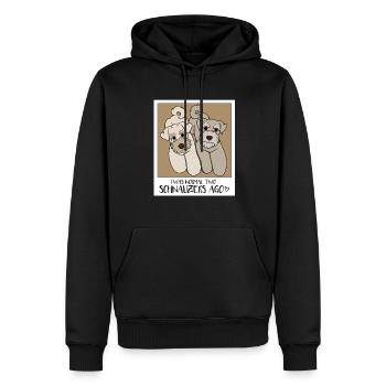 Zwergschnauzer - Männer Premium Bio Hoodie - Schwarz - Vorne - Nico (187cm)