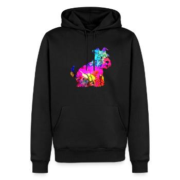 Zwergschnauzer - Männer Premium Bio Hoodie - Schwarz - Vorne - Nico (187cm)