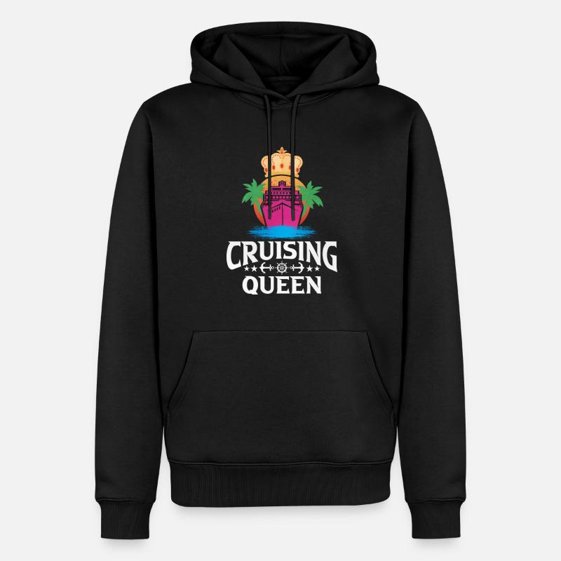 Croisière - Sweat à capuche Premium bio Homme - noir
