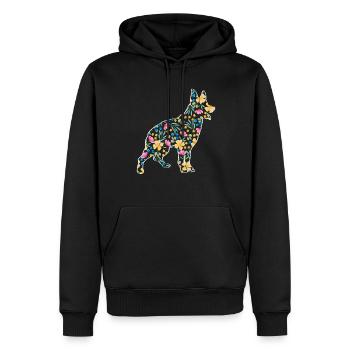 Australian Cattle Dog - Männer Premium Bio Hoodie - Schwarz - Vorne - Nico (187cm)