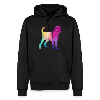 Mastiff - Männer Premium Bio Hoodie - Schwarz - Vorne - Nico (187cm)