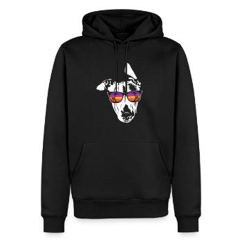 Whippet - Sweat à capuche Premium bio Homme - noir - Devant - Nico (187cm)