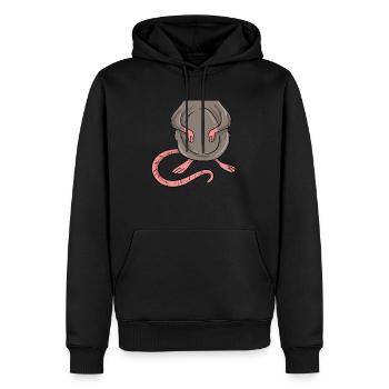 Rat Costume - Sweat à capuche Premium bio Homme - noir - Devant - Nico (187cm)