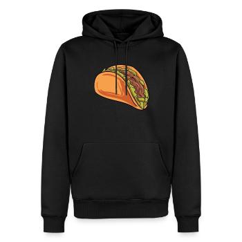 Costume de tacos - Sweat à capuche Premium bio Homme - noir - Devant - Nico (187cm)