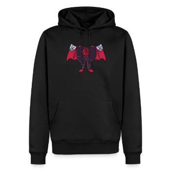 Vampire Costume - Sweat à capuche Premium bio Homme - noir - Devant - Nico (187cm)