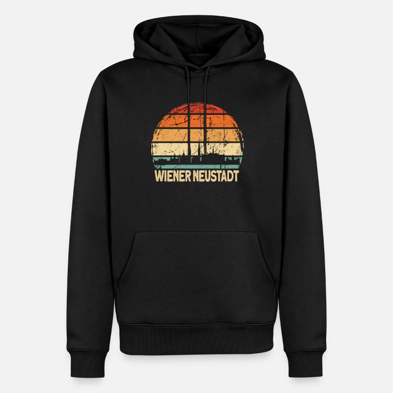 Wiener Neustadt - Sweat à capuche Premium bio Homme - noir