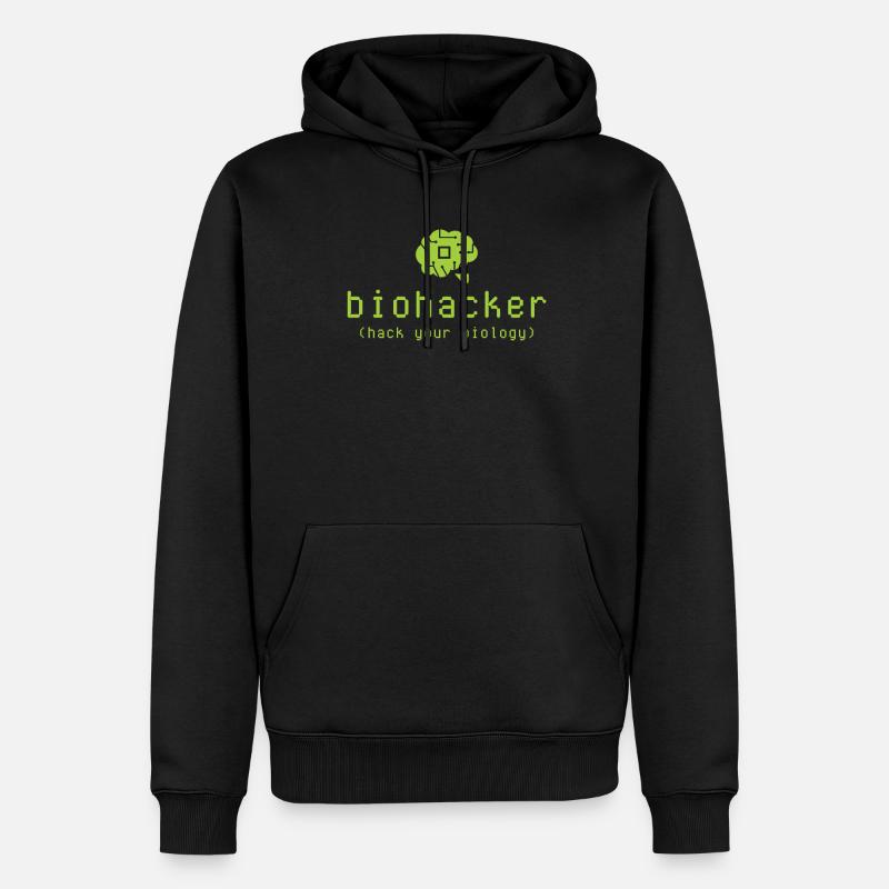 Biohacker Hack Votre biologie - Sweat à capuche Premium bio Homme - noir