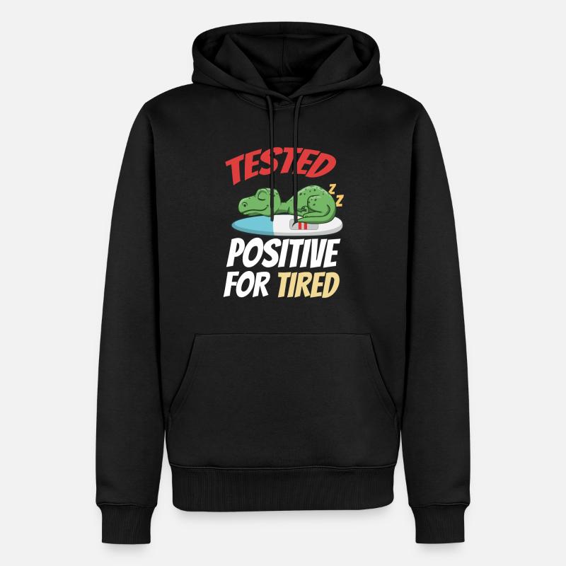 Schlafen Süß Geschenk - Männer Premium Bio Hoodie - Schwarz