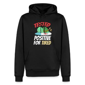 Sleeping Sweet Gift - Men’s Premium Organic Hoodie - black - Front - Nico (187cm)