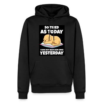 Sleeping Sweet Gift - Men’s Premium Organic Hoodie - black - Front - Nico (187cm)