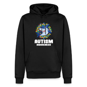 Cadeau autisme autisme - Sweat à capuche Premium bio Homme - noir - Devant - Nico (187cm)