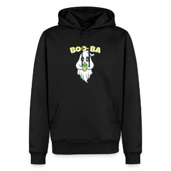 Boo Ba Ghost Bubble Tea - Sweat à capuche Premium bio Homme - noir - Devant - Nico (187cm)