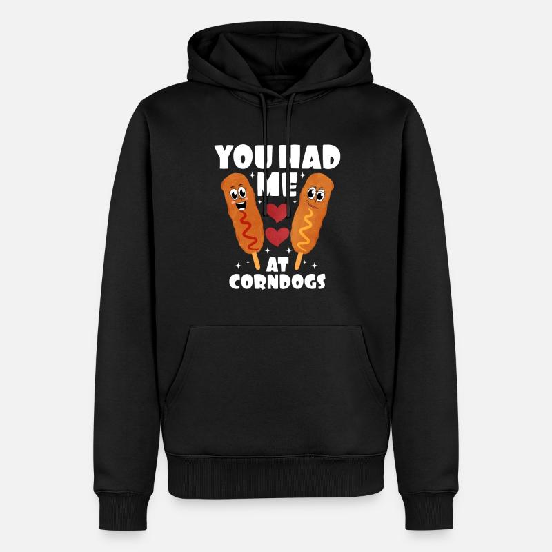 Chien de maïs - Sweat à capuche Premium bio Homme - noir