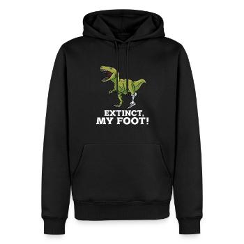 Ein Bein Witz Humor Geschenk - Männer Premium Bio Hoodie - Schwarz - Vorne - Nico (187cm)