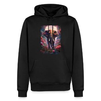 Mammut - Männer Premium Bio Hoodie - Schwarz - Vorne - Nico (187cm)