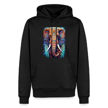 Mammut - Männer Premium Bio Hoodie - Schwarz - Vorne - Nico (187cm)