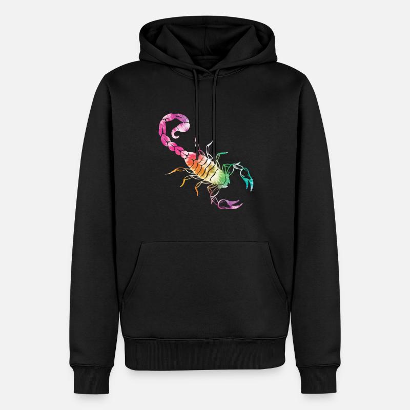 Scorpion - Sweat à capuche Premium bio Homme - noir