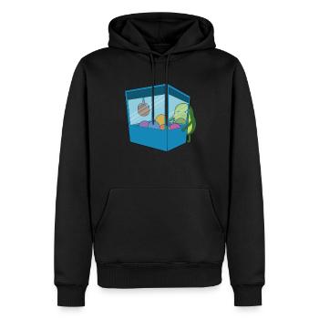Avocado Spielautomat - Männer Premium Bio Hoodie - Schwarz - Vorne - Nico (187cm)