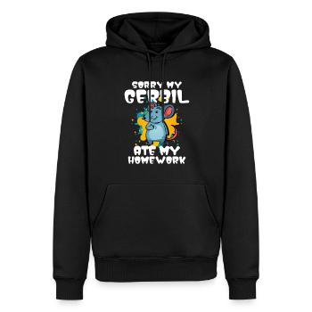 Rennmaus Maus Geschenk - Männer Premium Bio Hoodie - Schwarz - Vorne - Nico (187cm)