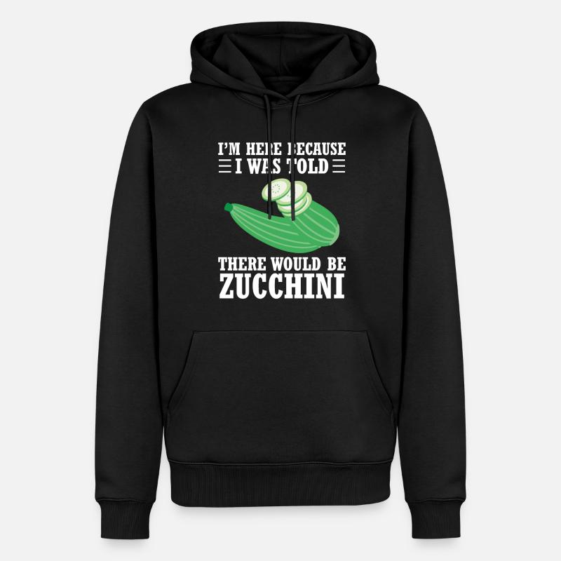 Zucchini - Männer Premium Bio Hoodie - Schwarz