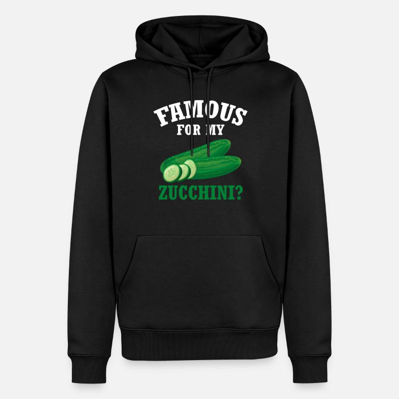 Courgette - Sweat à capuche Premium bio Homme - noir