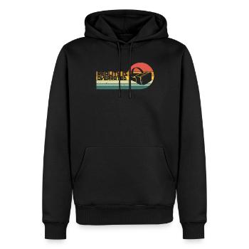 Virtual Reality VR Geschenk - Männer Premium Bio Hoodie - Schwarz - Vorne - Nico (187cm)