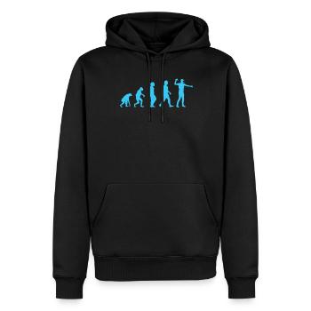 Cadeau VR de réalité virtuelle - Sweat à capuche Premium bio Homme - noir - Devant - Nico (187cm)