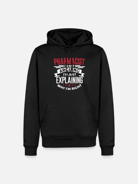 Pharmacien - Sweat à capuche Premium bio Homme - noir