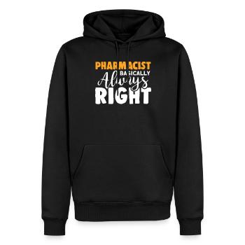 Apotheker - Männer Premium Bio Hoodie - Schwarz - Vorne - Nico (187cm)