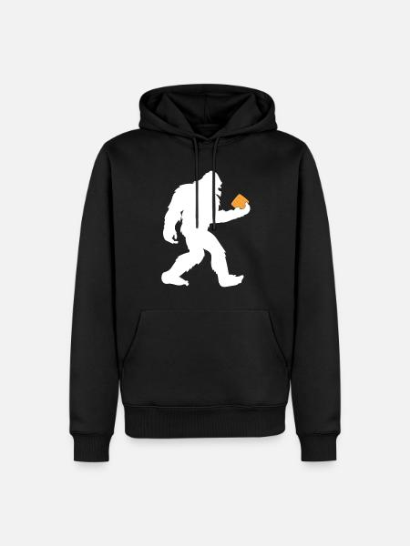 Bigfoot Waffle - Men’s Premium Organic Hoodie - black